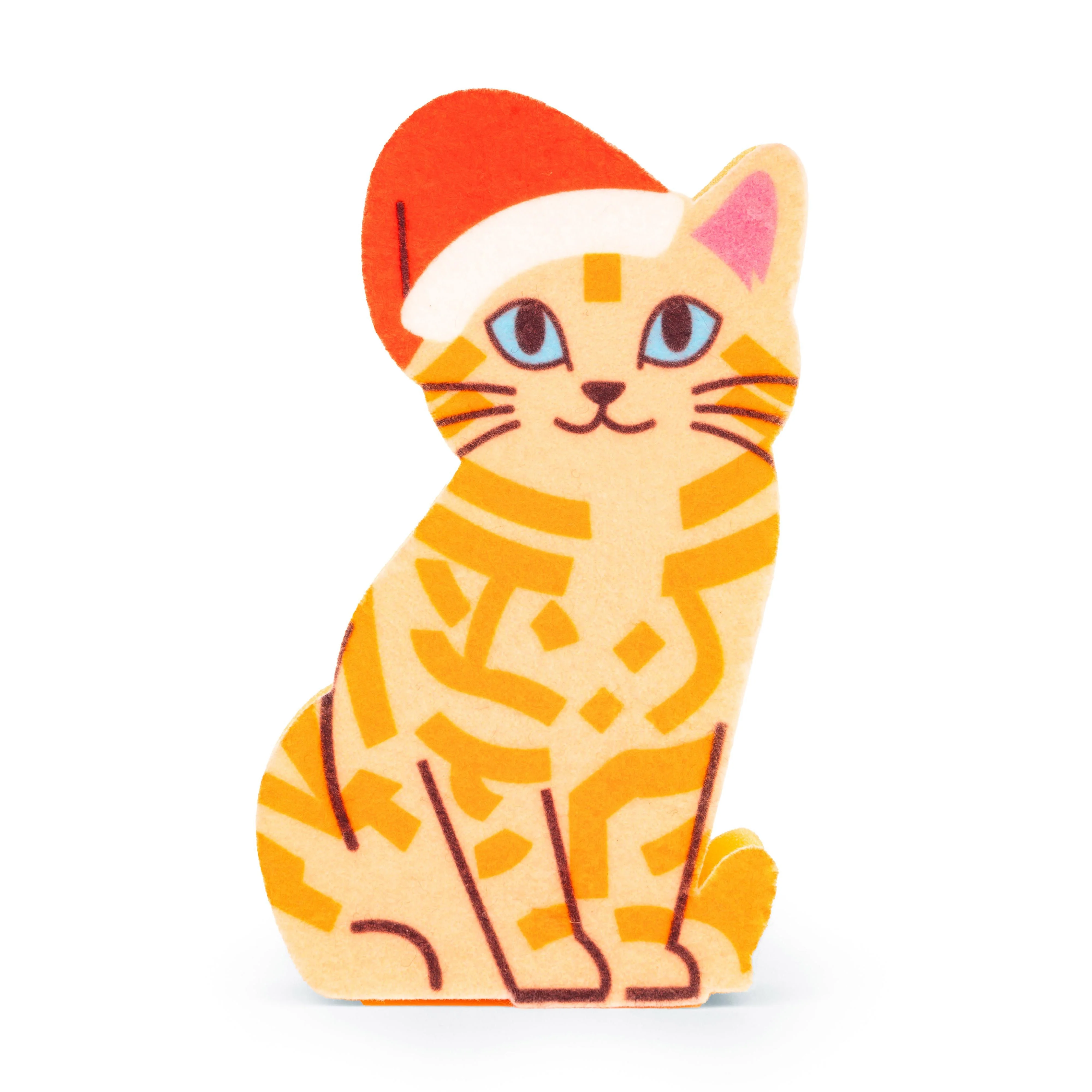 Kikkerland: Santa Kitty Sponge - Image 2