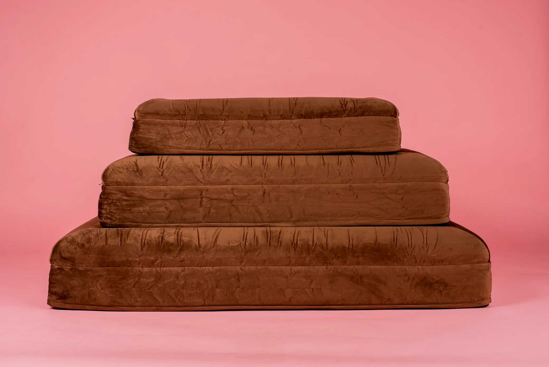 Orthopedic Memory Foam Velvet Dog Bed: Dark Chocolate - Image 12