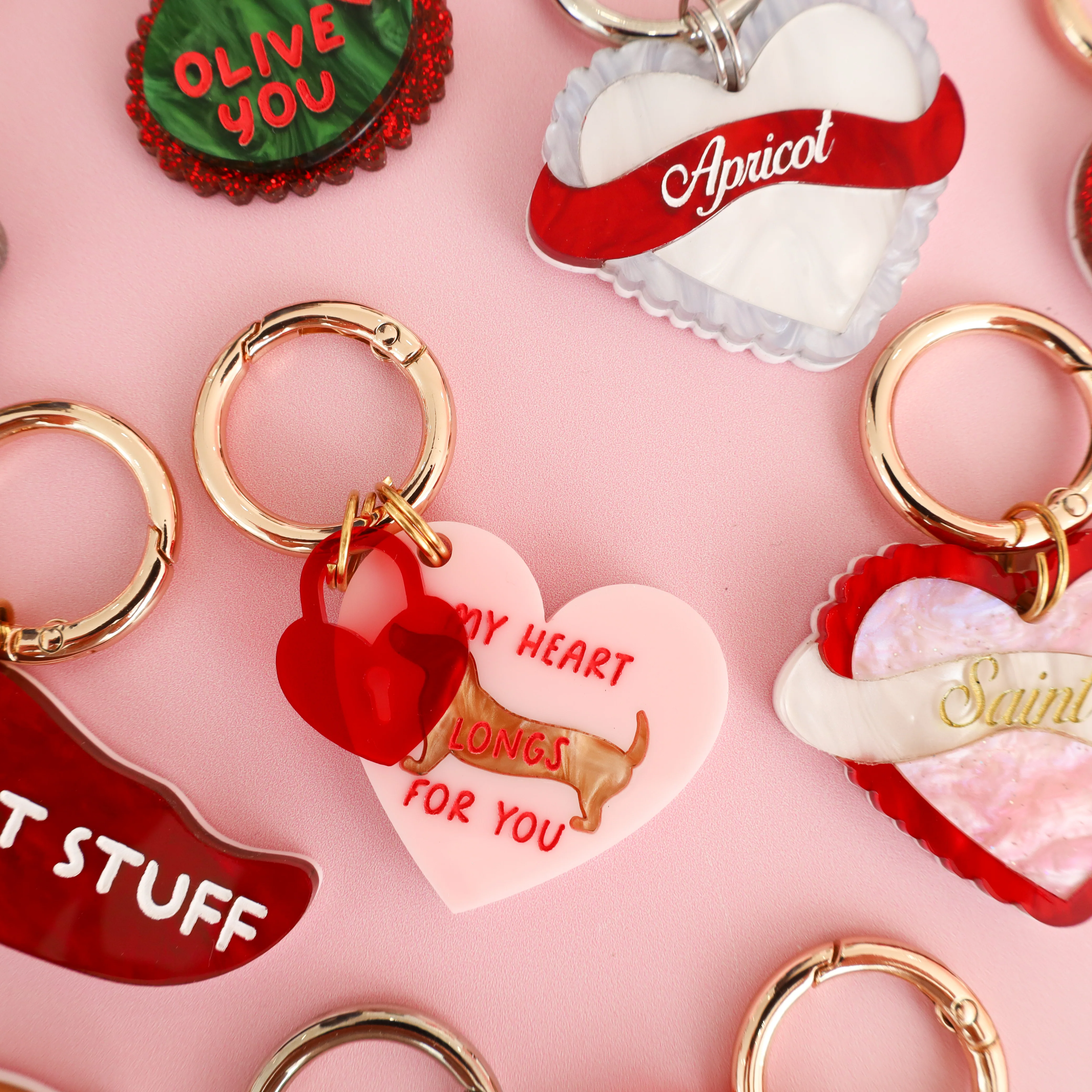 Personalised Pet ID Tag: Heart Throb Blue - Image 2