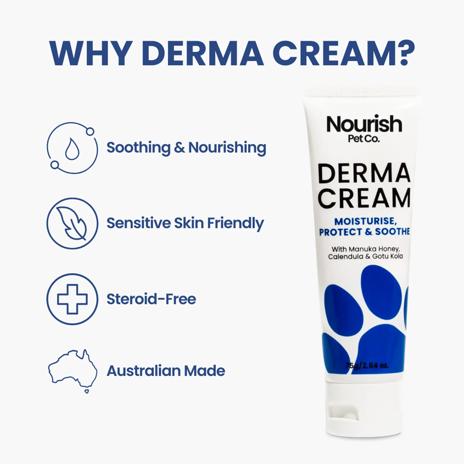 Nourish Pet Co: Derma Cream 75g - Image 2