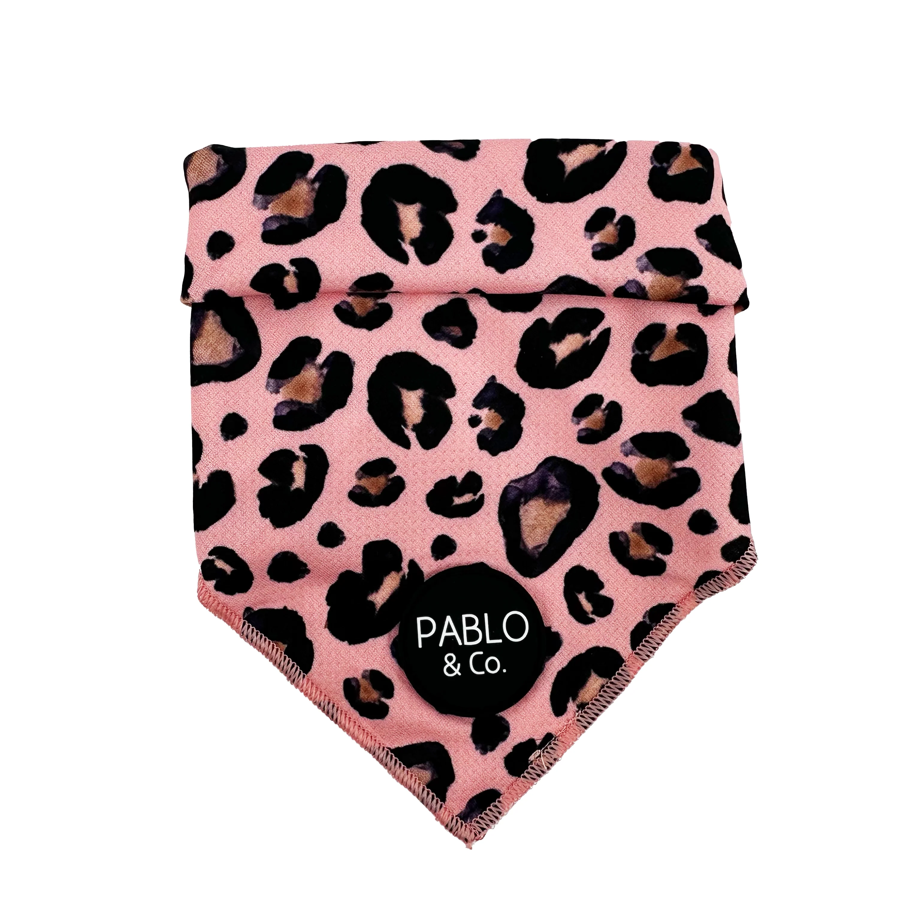 Pink Leopard - Polyester Bandana